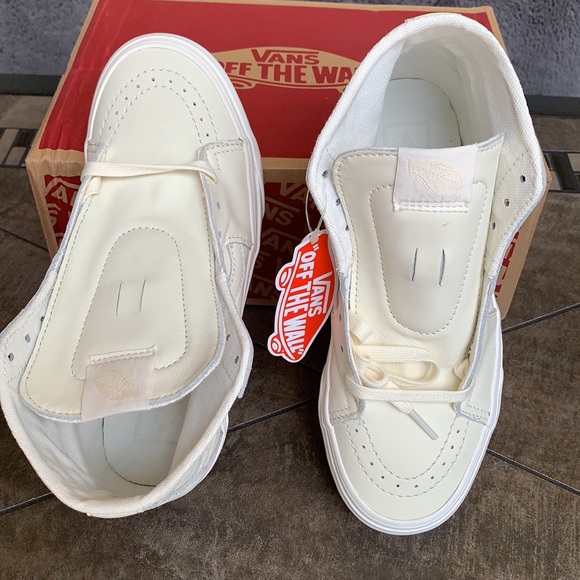 VANS SK8-HI TAPERED SOFT LEATHER MARSHMALLOW WMNS - Picture 10 of 16